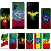 retro ethiopia flag phone case for huawei p40 p20 p30 lite pro p smart 2019 mate 40 20 10 lite pro nova 5t