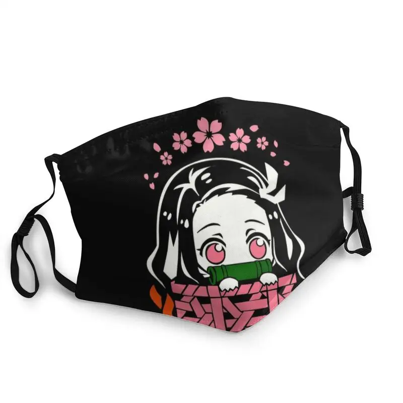 

Маска для лица Nezuko Kamado Kimetsu No Yaiba, унисекс, Аниме Манга, рассекающая демонов, Пылезащитная маска, респиратор