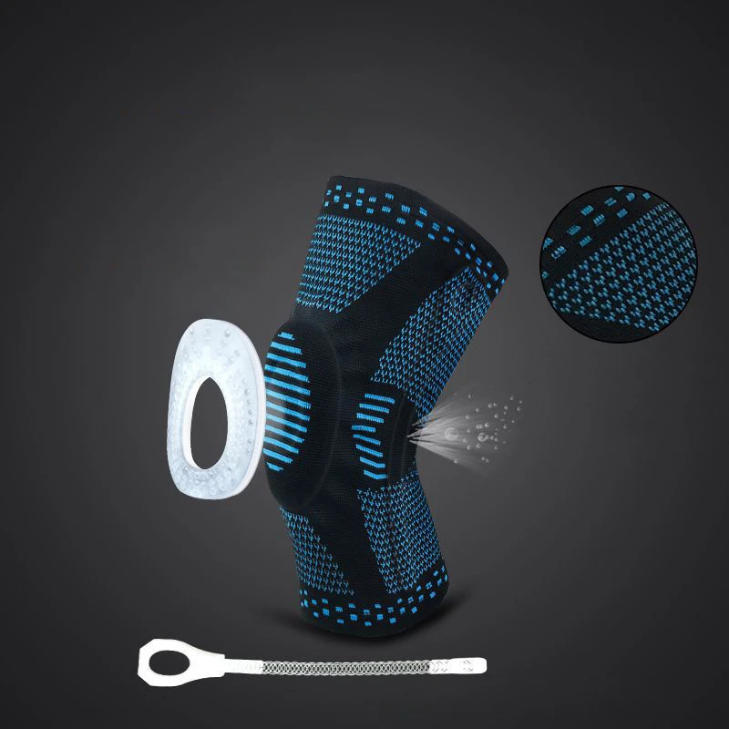 

XC LOHAS 1 Pcs Knee Patella Protector Elastic Kneepad Brace Springs For Volleyball Basketball Fitness Sport Knee Sleeve Support