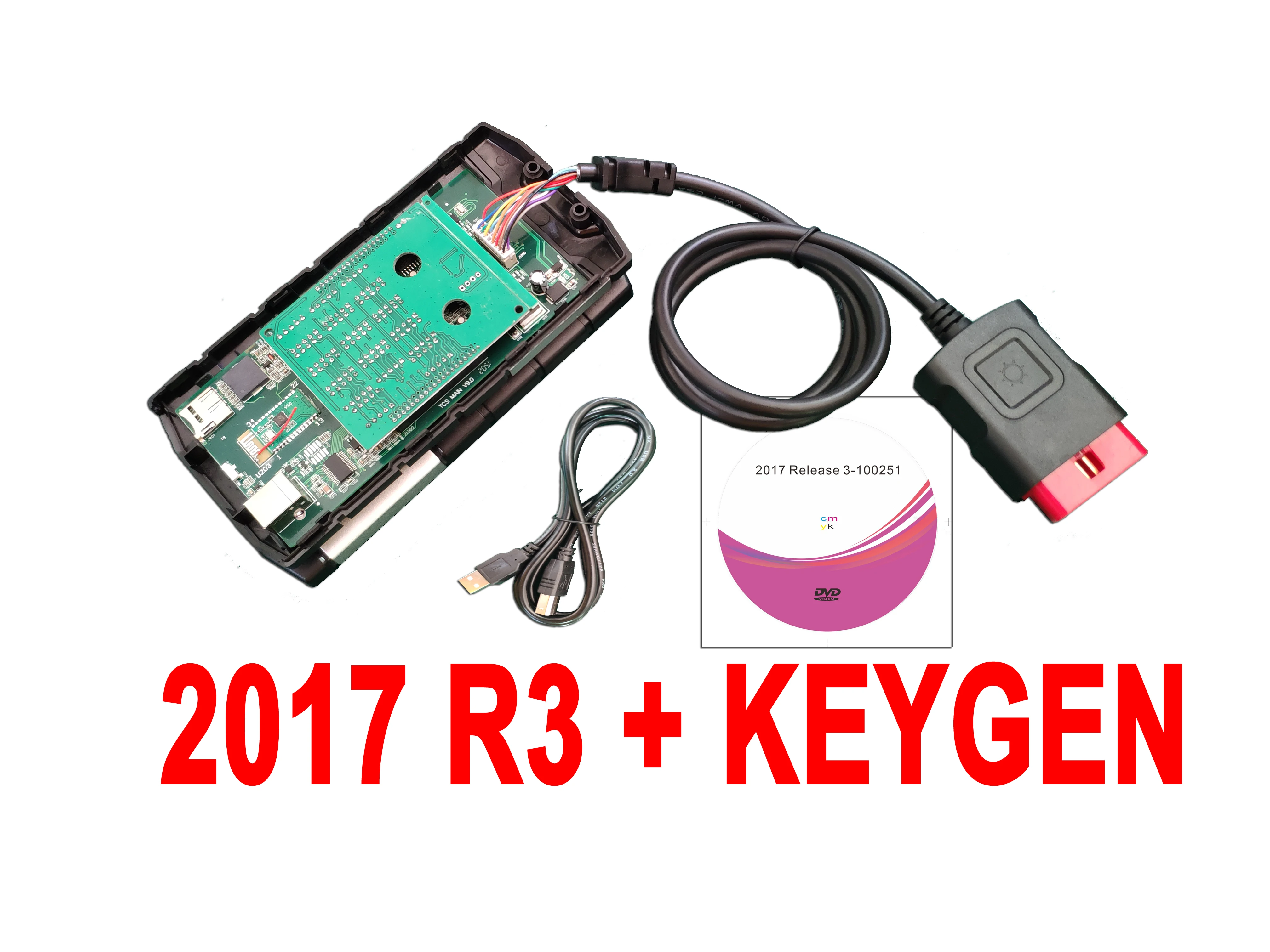 2 шт./лот новый VCI с bluetooth VD ds150e CDP Pro Plus 2017.R3 / 2016.R0 генератор ключей obd2 для delphis