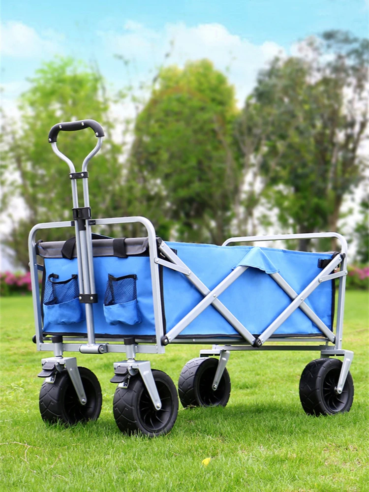 

Garden Tool Collection Folding Outdoor Garden Utility Wagon with Cover Bag