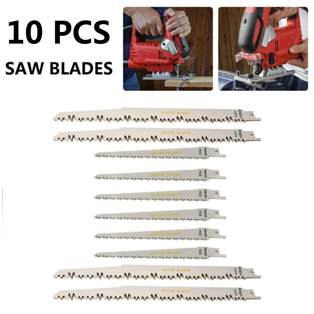 

10pcs 150/240mm Reciprocating Wood Saw Blades R644D R1021L For Bo-sch Ma-kita Saw Web For Wood Cutting