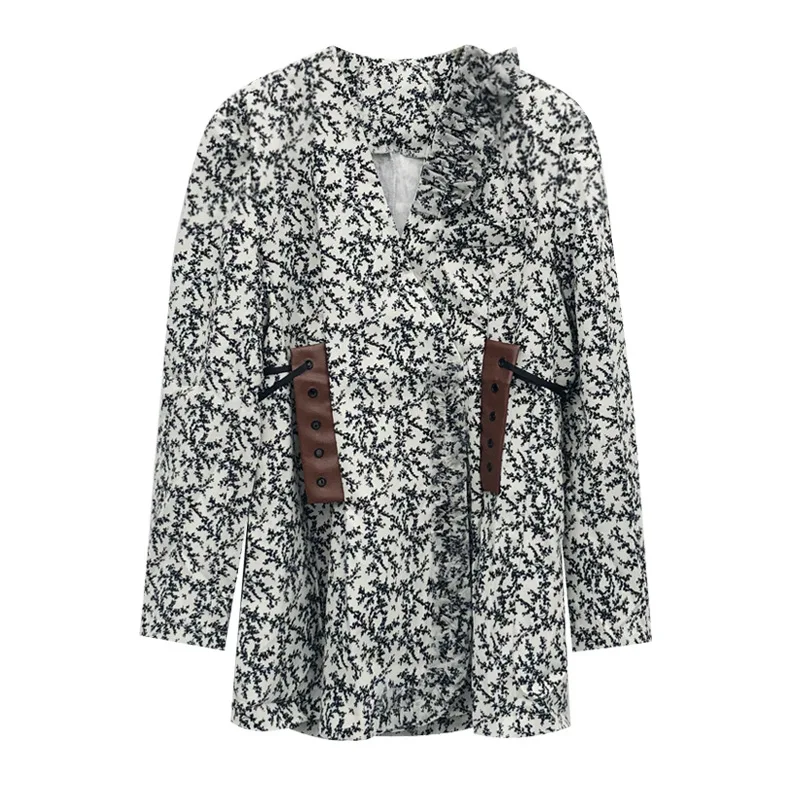 

Kpop Korean Celebrity Summer new fashion Long-sleeved Floral Dress Women High street Sexy Slim Lace-Up Waist A-line Mini Dresses