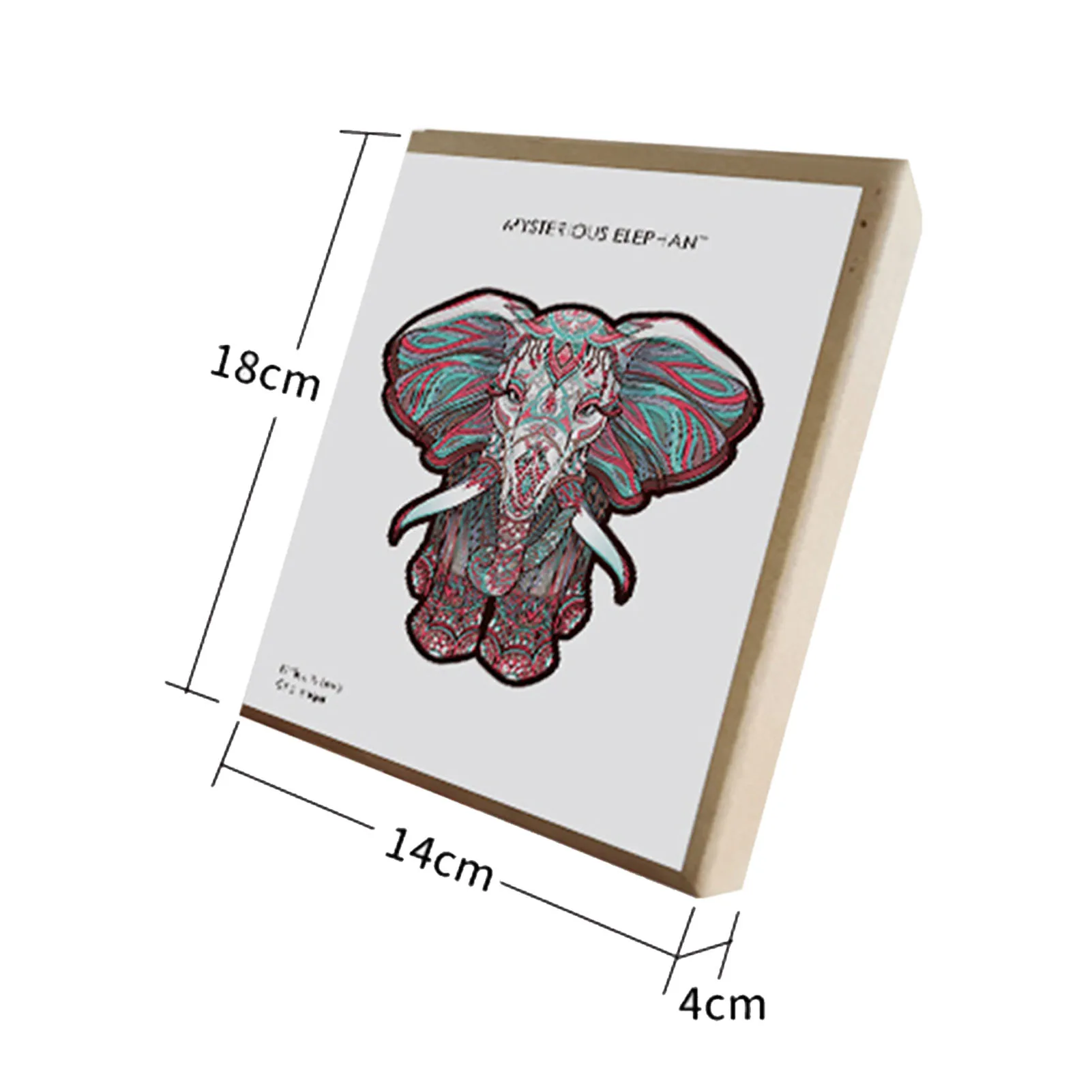 Красочные Блоки пазлы неправильной формы животные синий дракон слон белка рысь