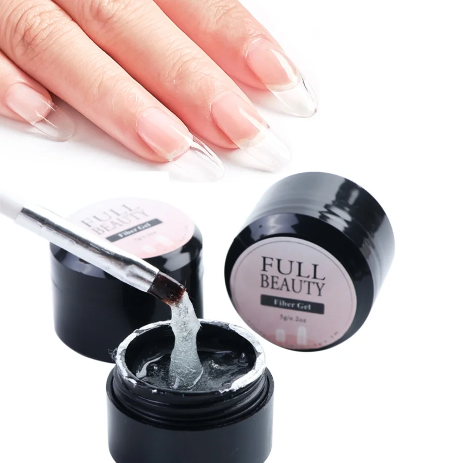 УФ гель для ногтей LE1520 Стекловолоконный наращивания и ремонта сломанных