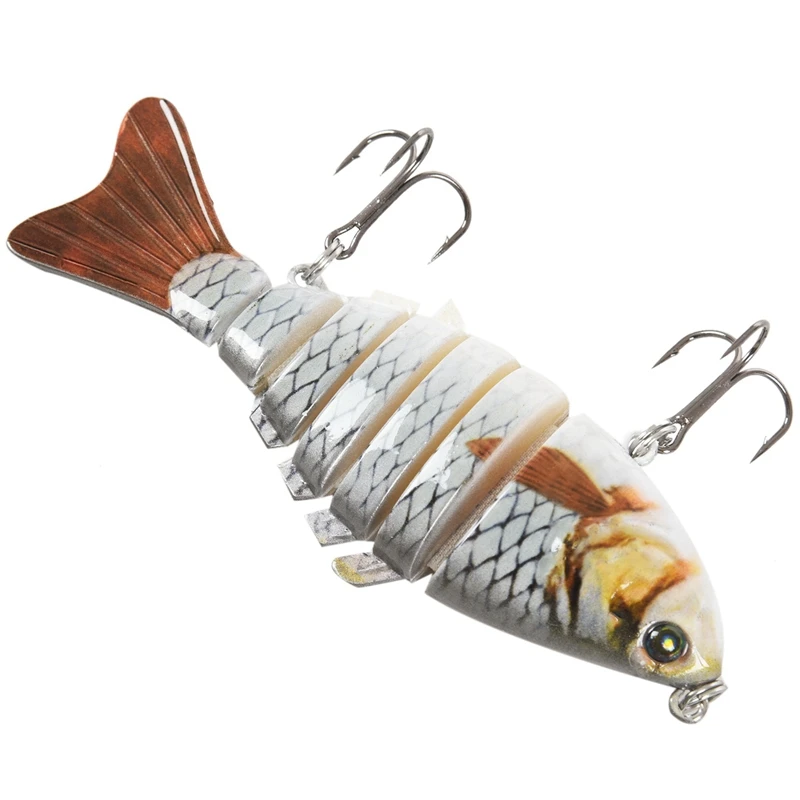 10cm / 4 &quot15.5g Bionic realistic Hard Multi-segments bait for sun-fish Bass Walleye Yellow Perch Pike Roach Trout Muskie Swimba | Спорт и