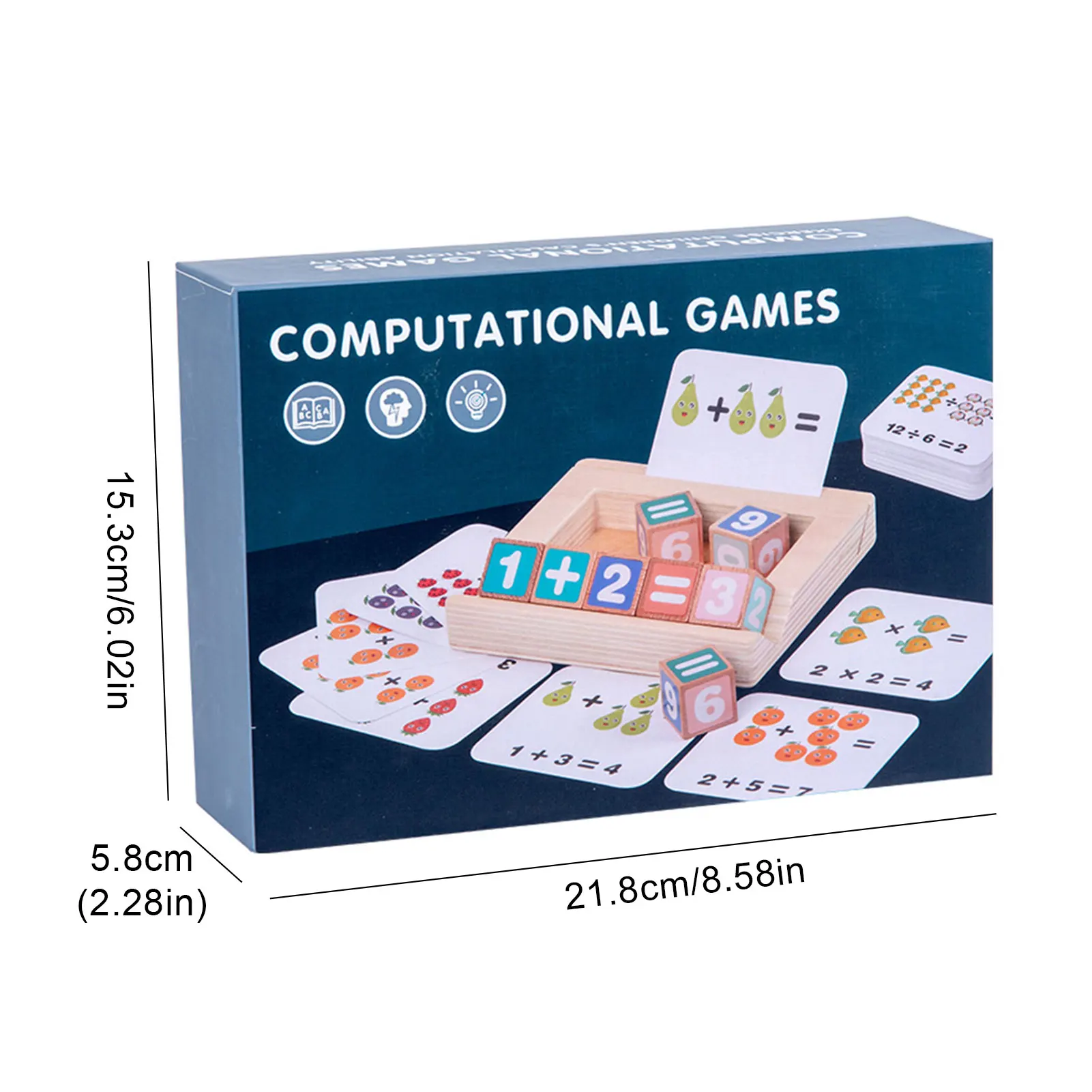 

Matching Number Game Kids Wooden Math Learning Toy Wood Blocks Learning Cards For Kids Age 3 And Up Toddler Preschool Montessori