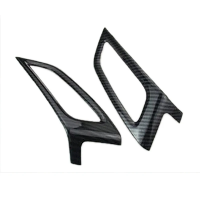 

2PCS for Ford Focus MK3 2012-2014 Carbon Fiber Color ABS Interior Dashboard Air Conditioner Vent Outer Frame Trim