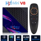 Приставка Смарт-ТВ H96 Mini V8 RK3328, Android 10,0, 1080P, 4K, 3D медиаплеер, ТВ-приставка, 2,4 ГГц, Wi-Fi, Android ТВ-приставка ARM Mali-400 GPU