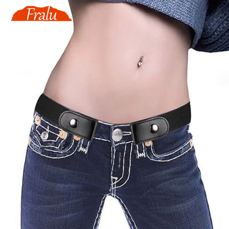2019 ремень без пряжки для джинсовых брюк платья эластичный пояс женщин/мужчин