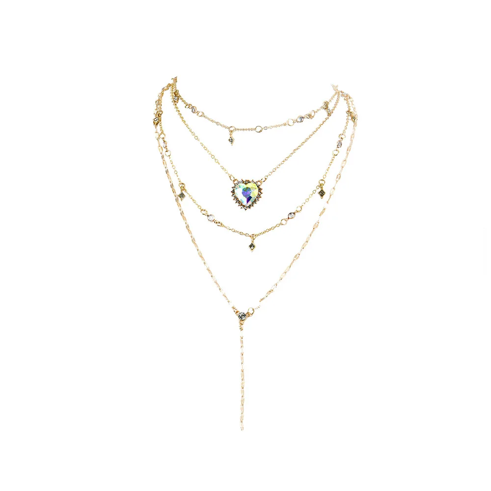 Женское винтажное золотое ожерелье в стиле бохо подарочное Ювелирное Украшение