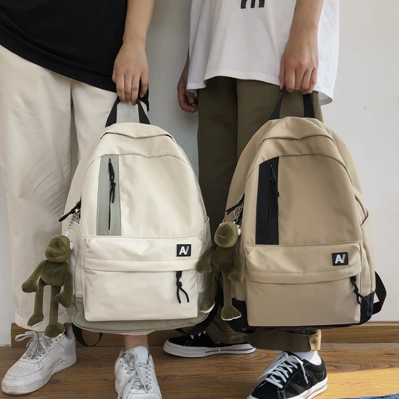 

Backpacks for Men and Women Korean Fashion Trend High School College Students All-Match Casual Backpack