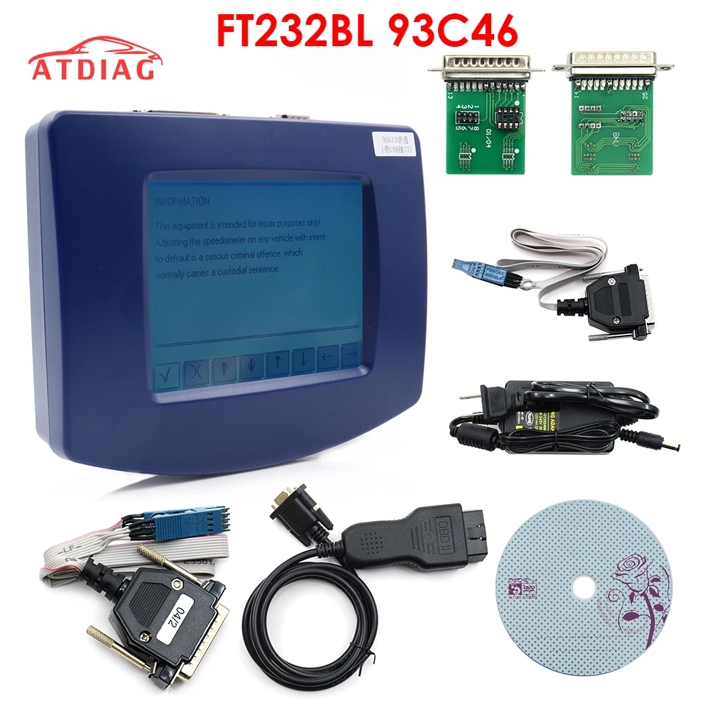 Горячая Распродажа Главный блок V4.94 Digiprog III 3 Одометр программатор с кабелем OBD2 ST01