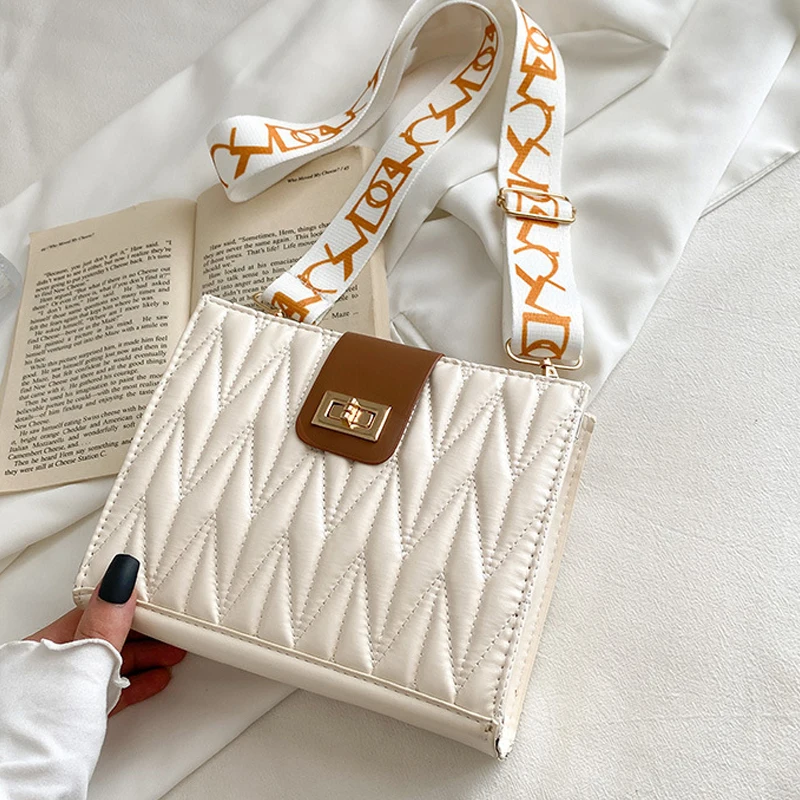 Женская модная белая сумка через плечо из искусственной кожи с резьбовым