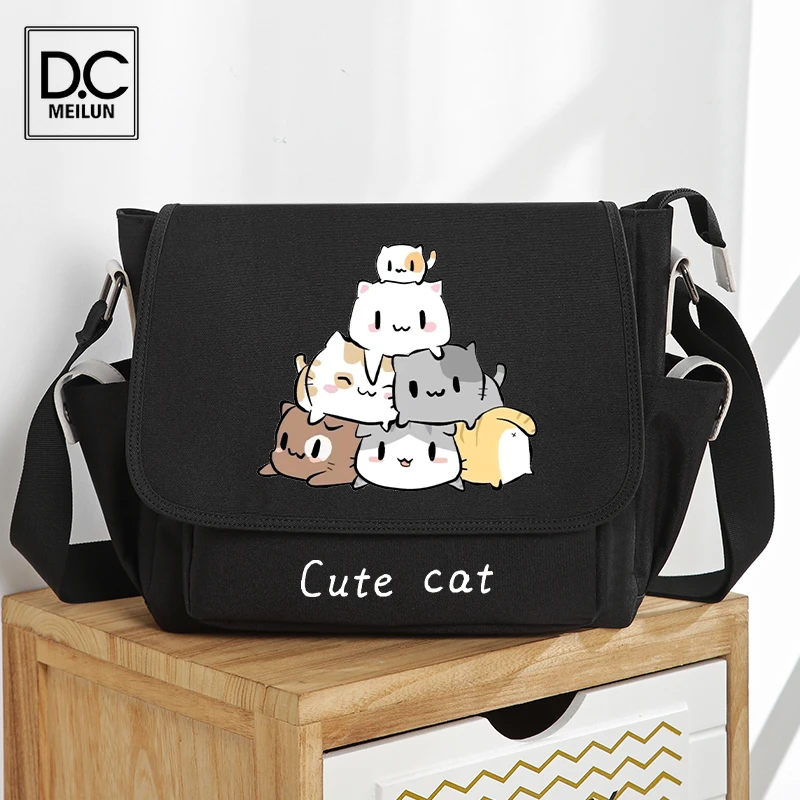 Мужская школьная Наплечная Сумка DC.meilun, модная дорожная сумка через плечо из ткани Оксфорд для подростков, портфель для книг, нагрудная сумк...