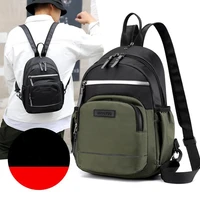 nylon reflective strip mens chest bags new multifunction waterproof cross body bag male unisex backpack casual school book bags