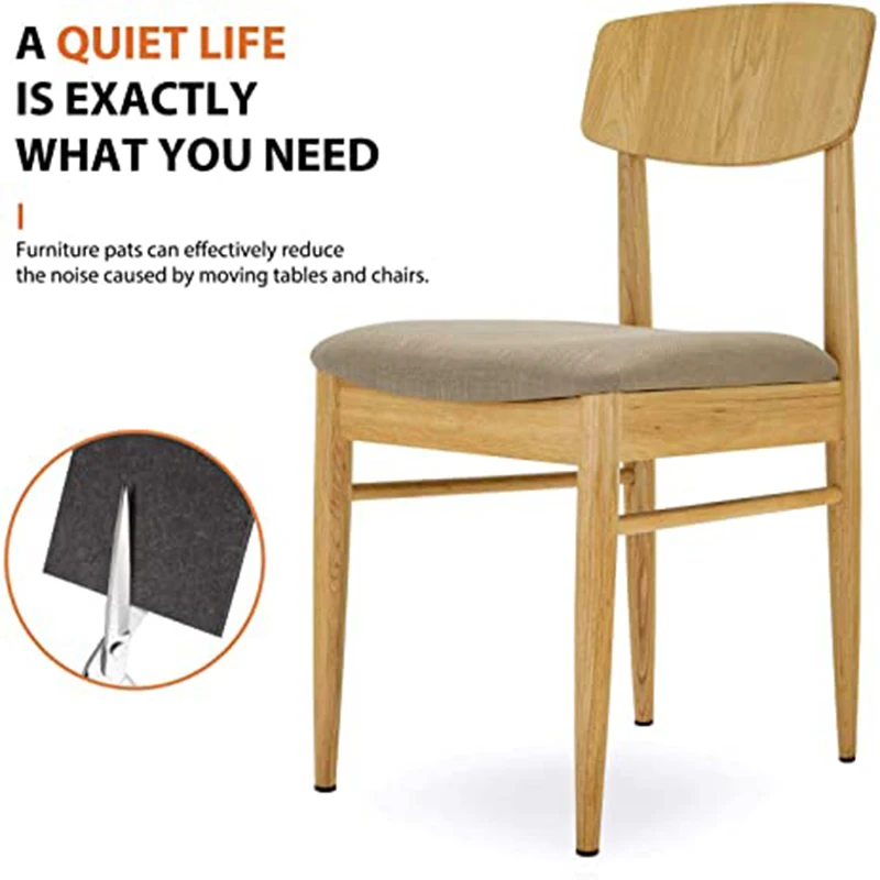 

Furniture Pads 9 Pieces Self Adhesive Felt Pads Cuttable Felt Chair Pads Anti Scratch Floor Protectors for Furniture Leg CANQ889