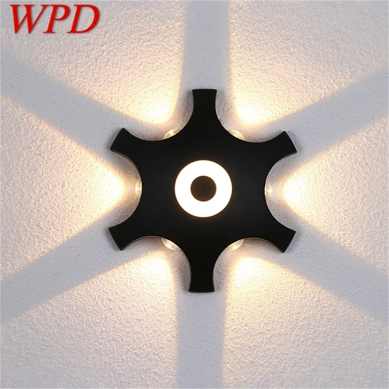 

WPD Modern Wall Lamps Fixture LED Sconces Black Creative Home Decorative For Stair Aisle Bedroom Living Room