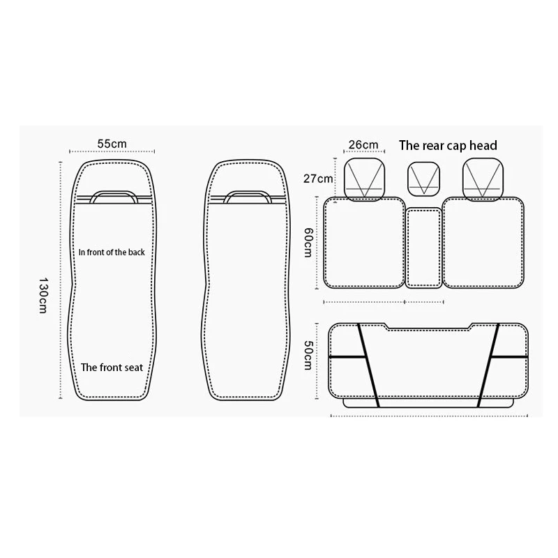 Большой размер льняной Чехол-протектор на автомобильное сиденье льняное заднее