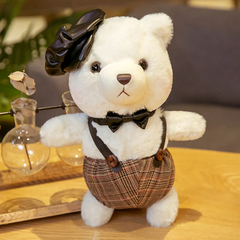 1 шт. 30 см милая пара плюшевых медведей с тканью плюшевые игрушки мягкие животные