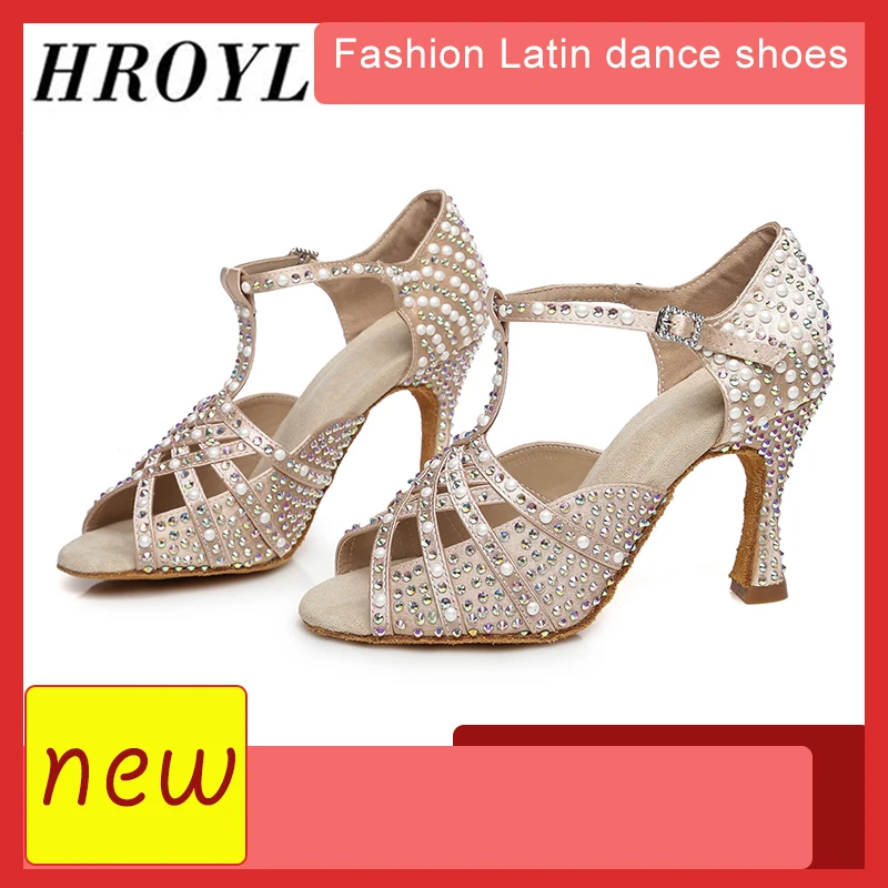 Новинка Обувь для латинских танцев Женская обувь Стразы бальных