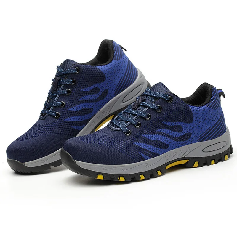 Дышащие легкие повседневные рабочие ботинки защитные со стальным носком и