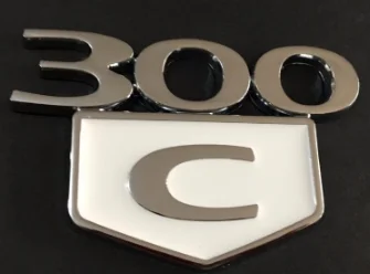 Комплект из 2 предметов 300C эмблема на багажник Decklid для C hrysler 2005 2006 2007 2008 2009 2010