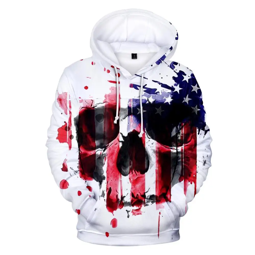 

New 3D Print Independence Day Hoodies Fourth of July Hoodie July Fourth Sweatshirts Fashion Casual 3D Hooded Men Pullovers Coat