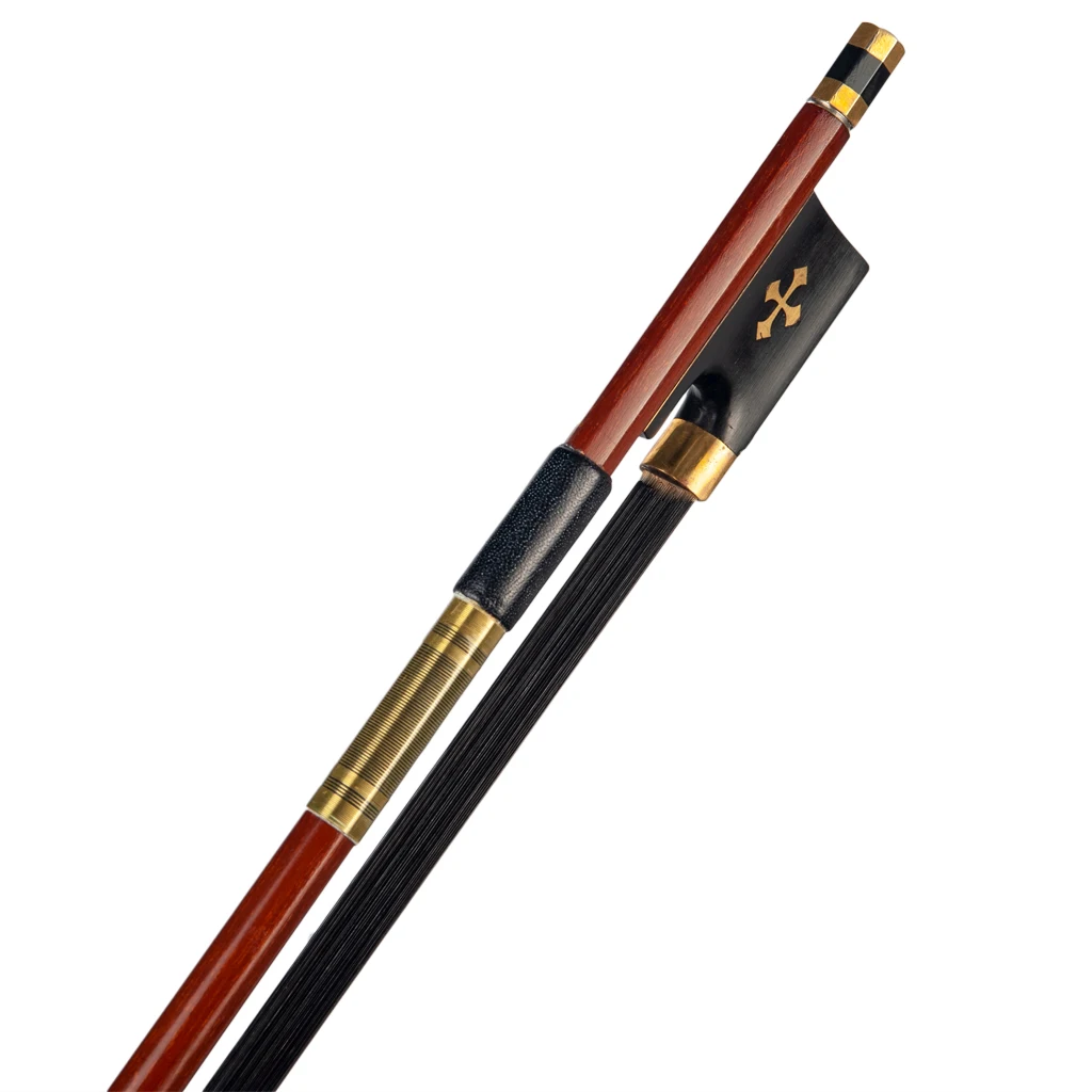 Special Offer 5pcs/1set 4/4 Violin Bow IPE Stick Black Horsehair Ebony Frog Abalone Shell Slide Fast Shipping enlarge