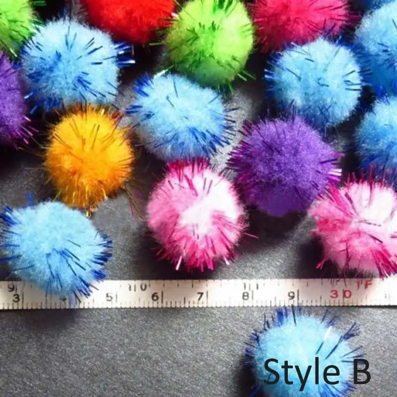 Помпоны 100 шт./упак. для украшения вечеринок и свадеб принадлежности рукоделия