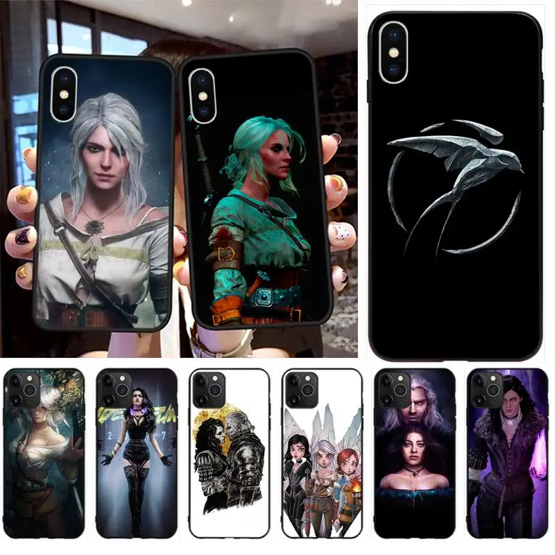 

Yennefer Ciri Wizard Wolf Black TPU Soft Rubber Phone Cover for iPhone 11 pro XS MAX 8 7 6 6S Plus X 5S SE 2020 XR case