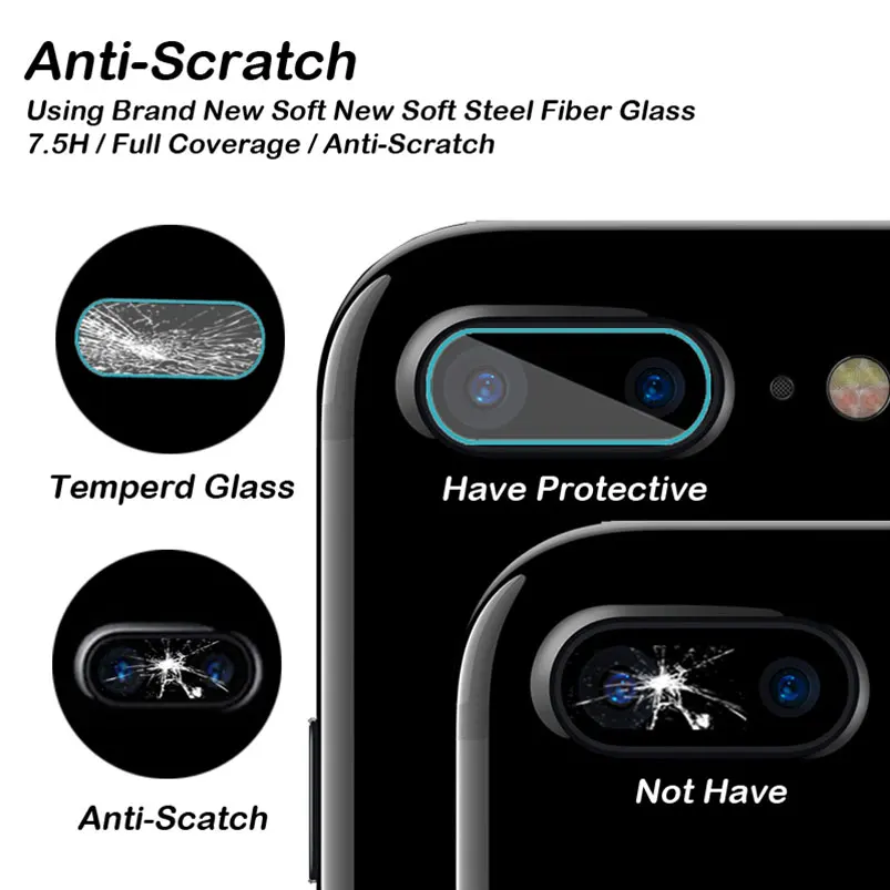Закаленное стекло для задней камеры Защитная пленка экрана iphone Xs Max XR X 8 5 5s 5c SE 6 6s 7