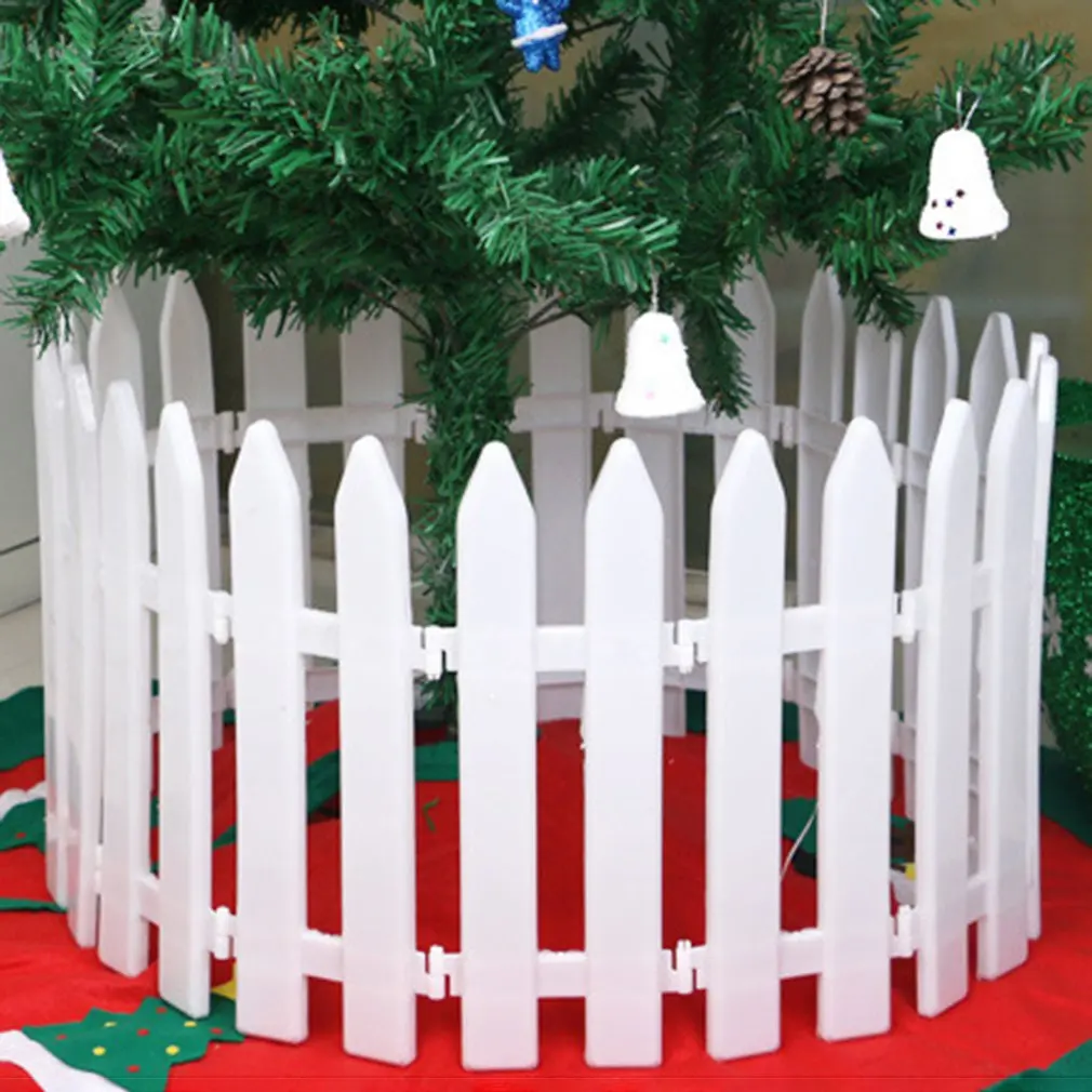 Valla de pl&aacute;stico para jard&iacute;n, interior, cerca para guarder&iacute;a, flores, jard&iacute;n, verduras, decoraci&oacute;n de Navidad peque&ntilde;a, 11x29cm-0