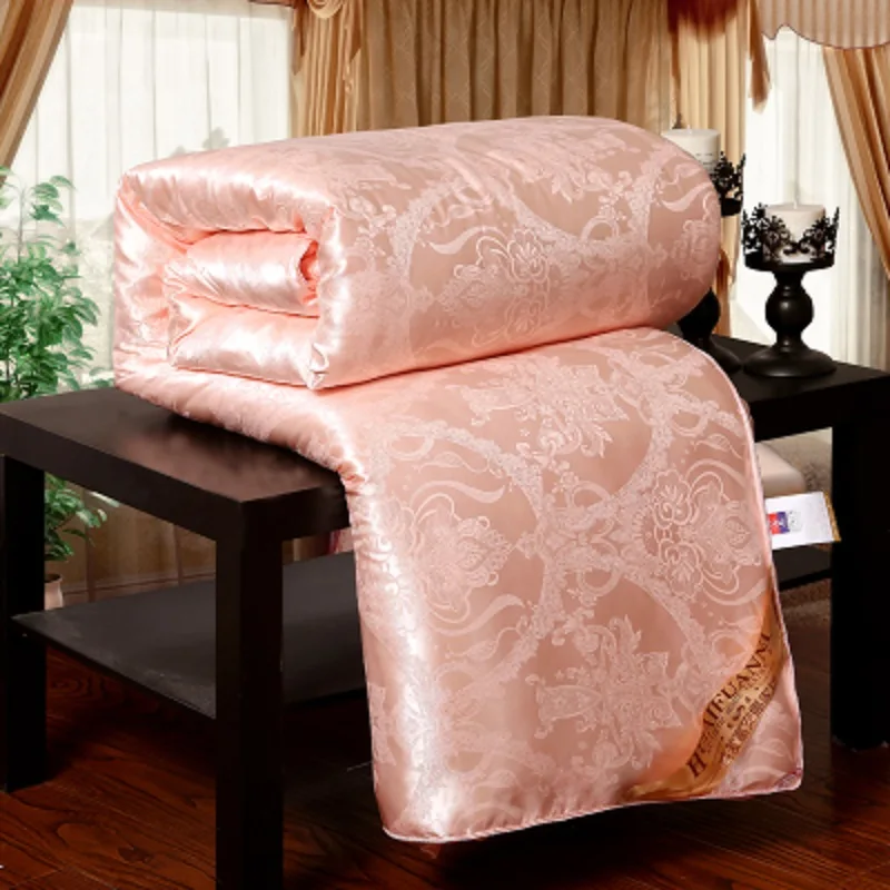 Роскошное Одеяло из натурального шелка/тутового шелкопряда двуспальное