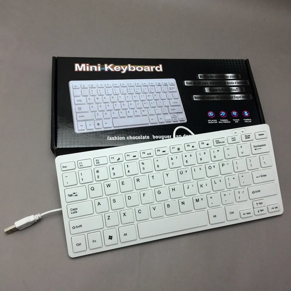 

Slim 78 Keys Mini Wired Keyboard