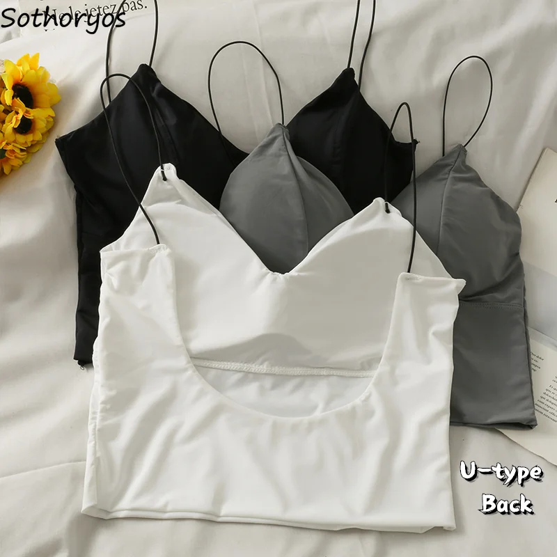 

Майка женская летняя пикантная облегающая однотонная простая дышащая женская короткая топ с открытой спиной женская уличная одежда базовы...