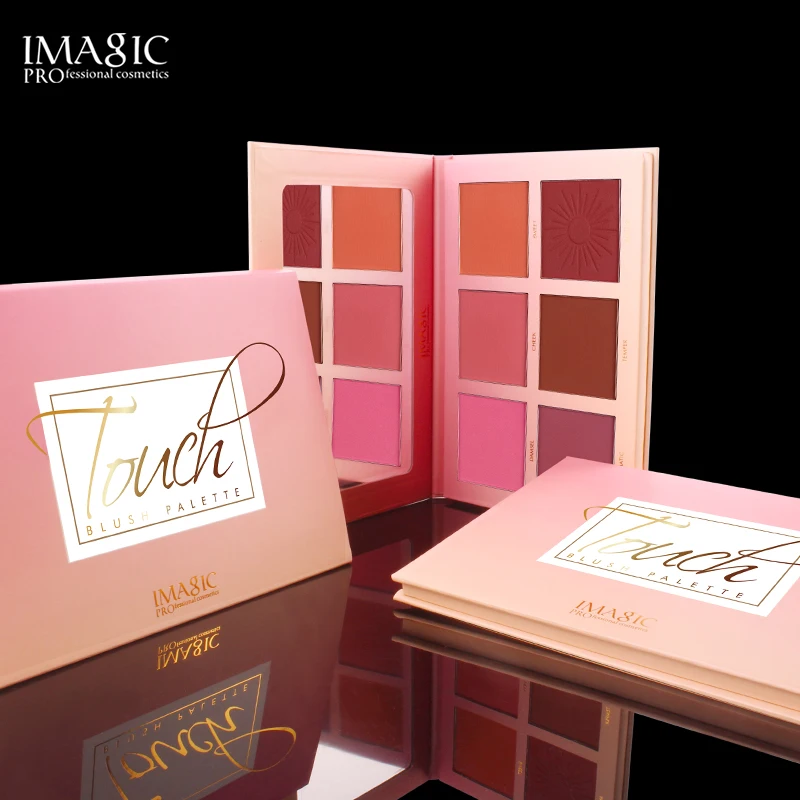 6 цветов Румяна запеченные для щек лица текстура Запеченные Основа Бриллиантовая