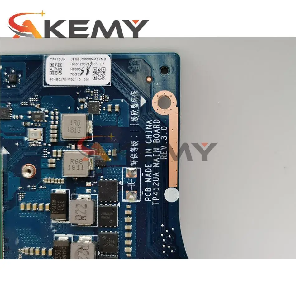 

Akemy TP412UA original mainboard i5-8250U CPU 8GB RAM for ASUS Vivobook Flip14 TP412UA TP412U TP412 laptop motherboard mainboard