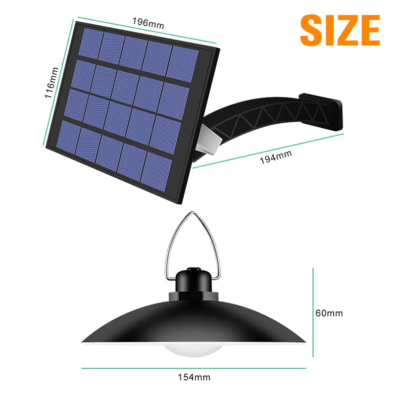 

1/2/3/4 Head Solar Pendant Lights Lamp IP65 Waterproof Outdoor Chandelier Solar Lamp Warm/White 4500K/6000K