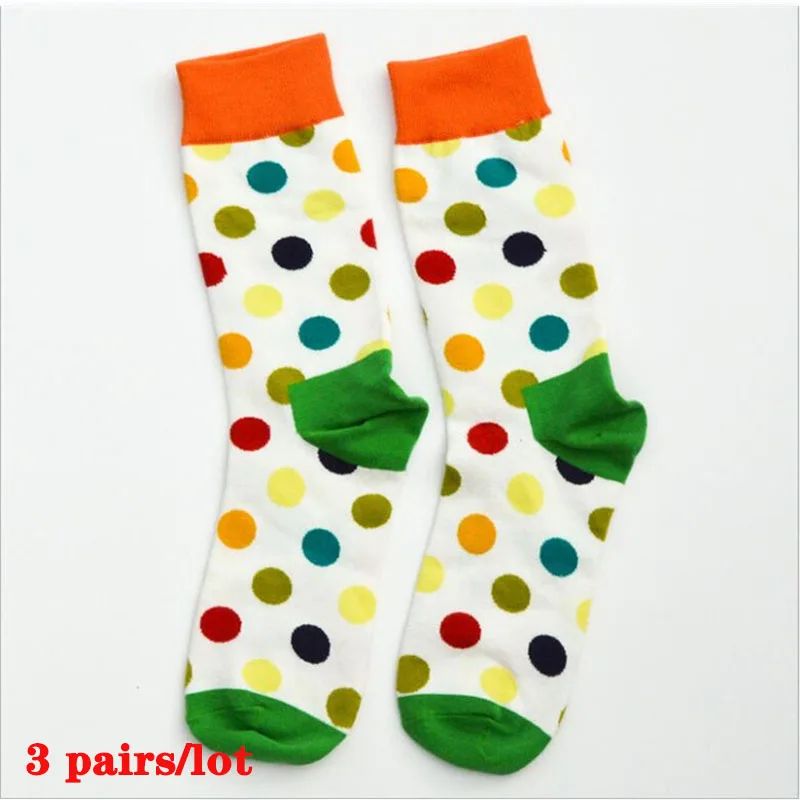 Модные Красочные хлопковые мужские счастливые носки в горошек CRAZY FLY 2020