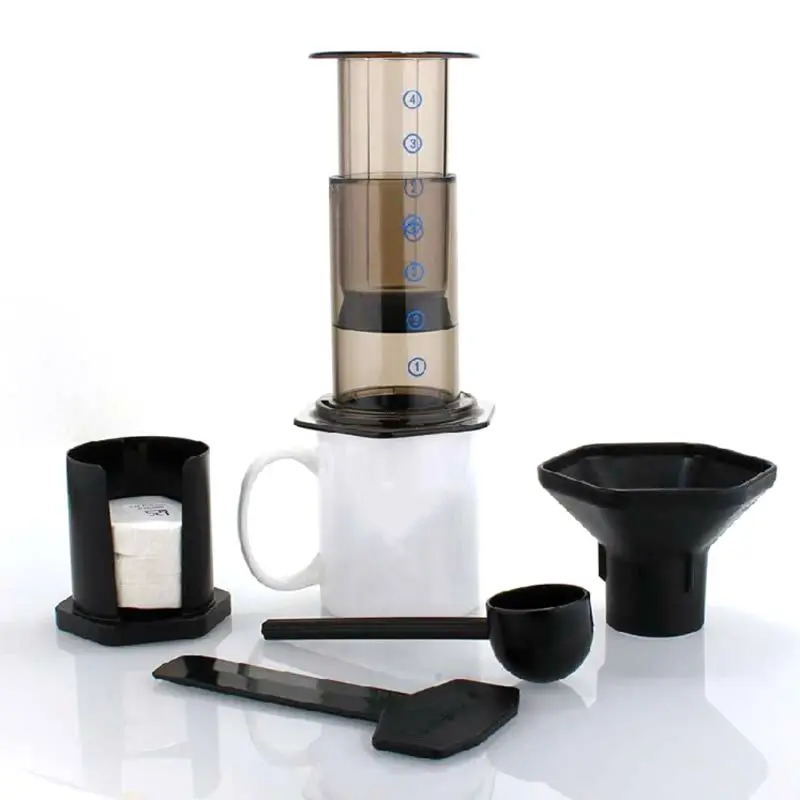 

New Filter Glass Espresso Coffee Maker Portable Cafe French Press CafeCoffee Pot For AeroPress Machine Drop shipping
