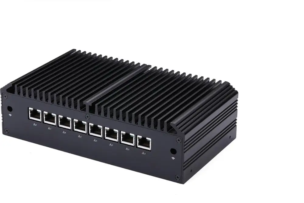 Офисный тонкий маршрутизатор Qotom 8 LAN безвентиляторный 8-ядерный I7 8550U I5 8250U I3 8130U |