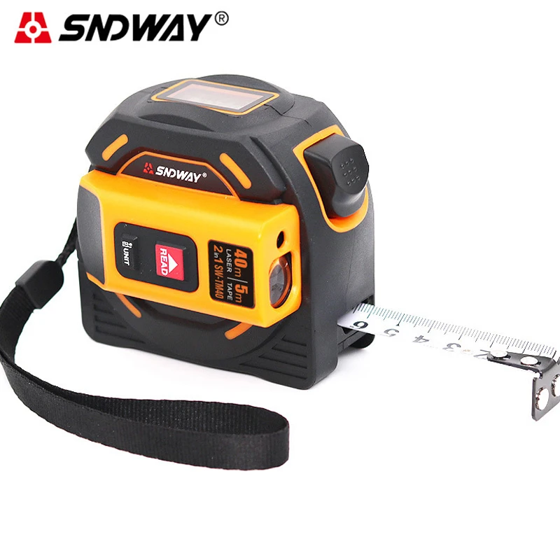 SNDWAY SWTM Лазерная Лента 40 м/60 м Диапазон ленты цифровой выдвижной 5 точность