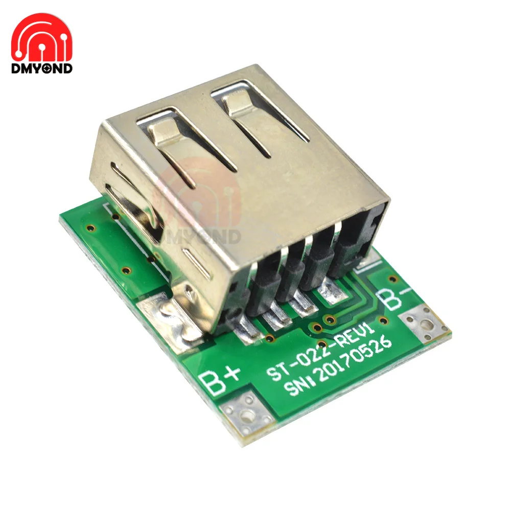 Повышающая защита источника питания зарядка литиевой батареи 3 7 в 18650 выход 5 1 А