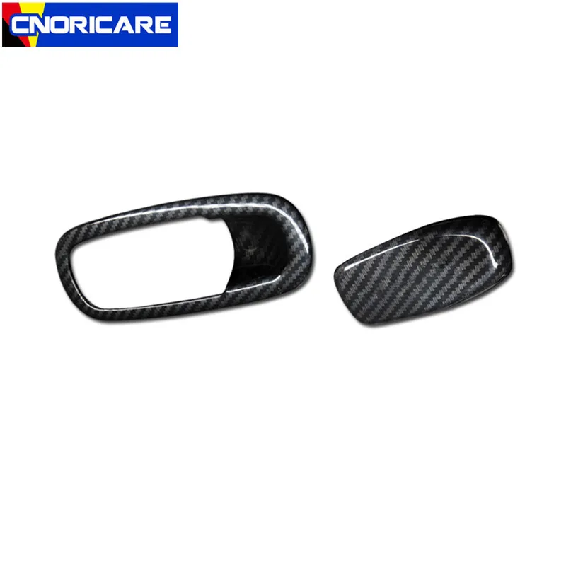 Декоративная накладка на рамку переключателя ручки бардачка автомобиля в стиле углеродного волокна для Volvo XC60 2018 ABS интерьерные наклейки.