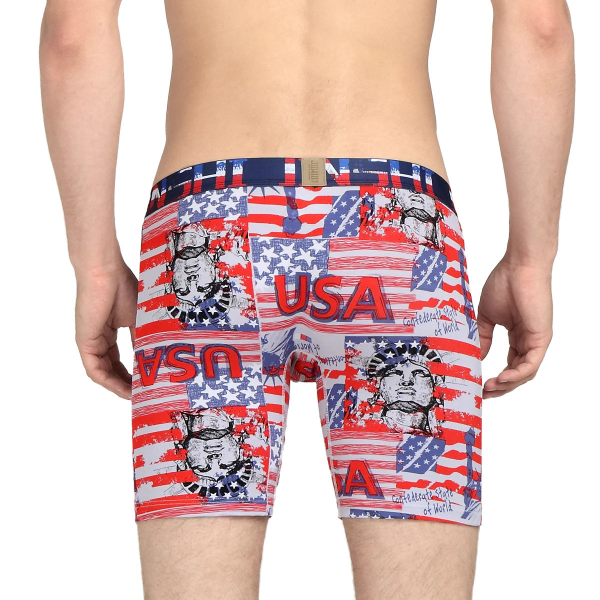 Male Panties Shorts Perfect-Fit Comfortable Simple Bamboo Breathable No Ride Up Homme Boxershorts Width Flex Waistband