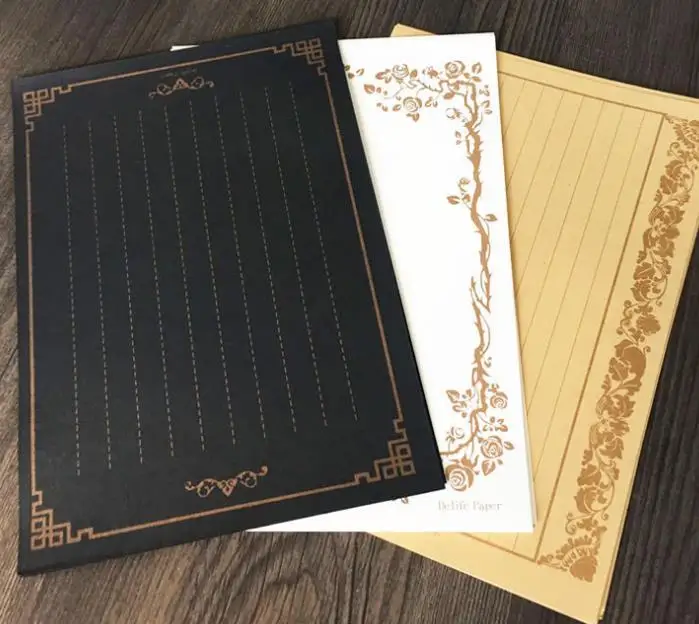 8 шт./компл. бумага для письма в винтажном европейском стиле с надписью Love Kraft