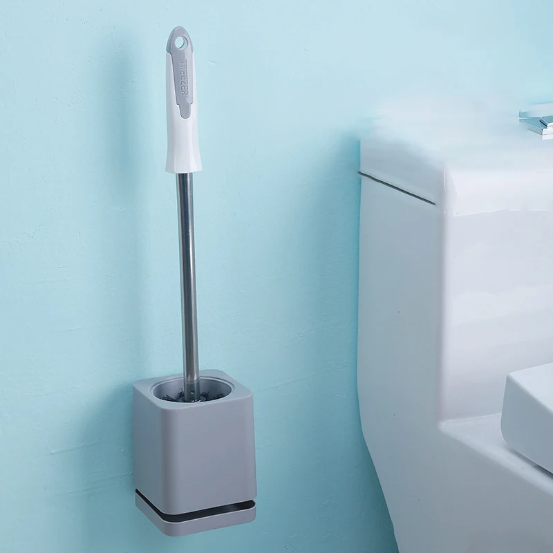 

Household Bathroom Toilet Brush Set Cleaning Long Handle No Dead Ends Toilet Brush Wall Mounted Free Punching Wc Borstel Tools