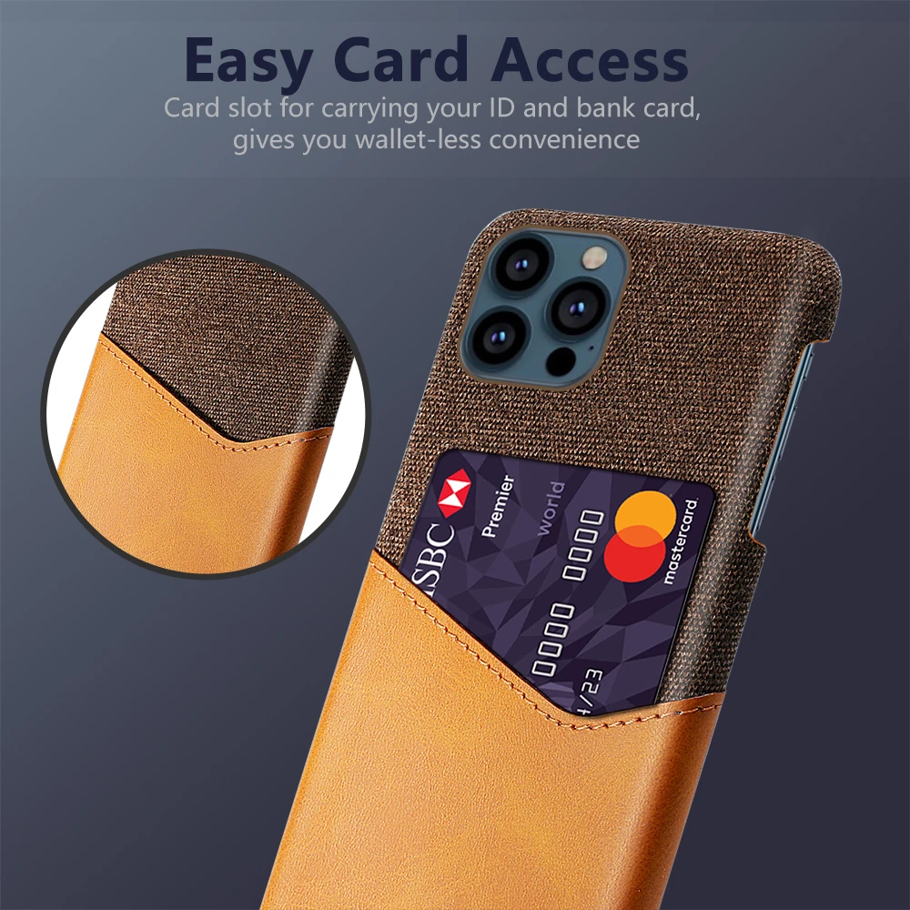 

Card Slots Cover Business Capa Funda For Apple iPhone 13 Pro Max 12 Mini 11 Pro XS MAX X XR 11pro 12mini 13mini 13pro Case Coque