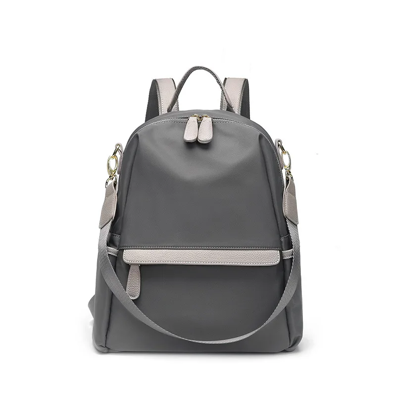 

Модный нейлоновый рюкзак, дизайнерские вместительные рюкзаки, унисекс Водонепроницаемая серая нейлоновая школьная сумка